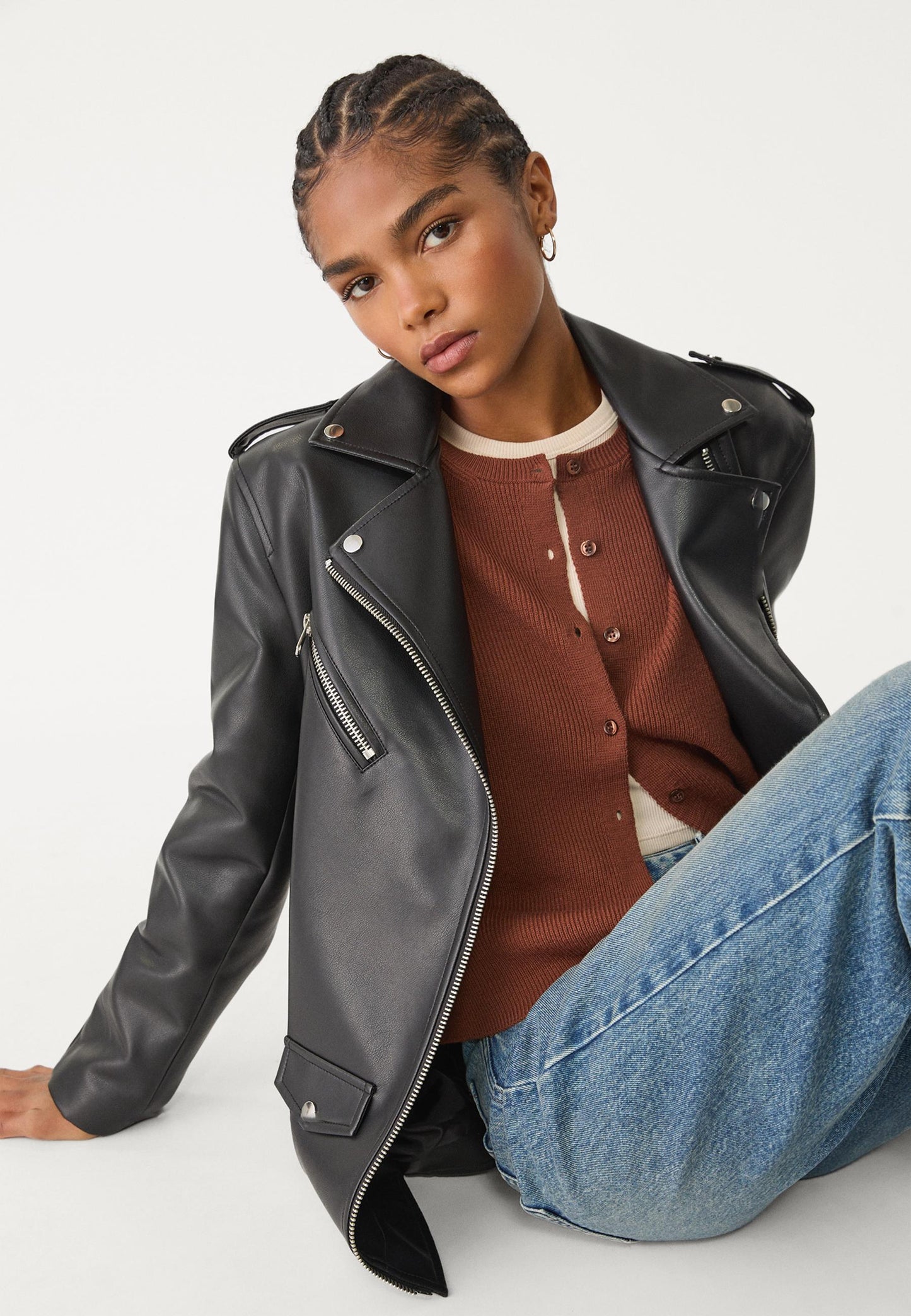 Cicilia™  | Leather Biker Jacket