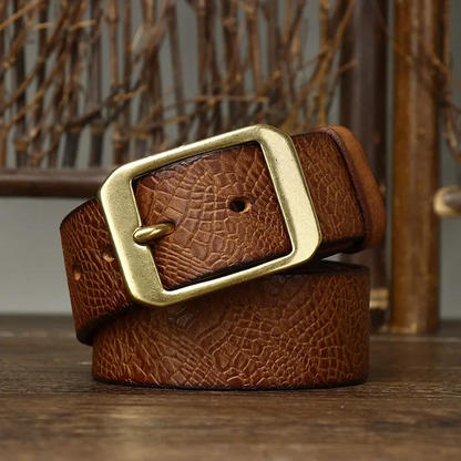 Handcrafted Artisan Cowhide Belt