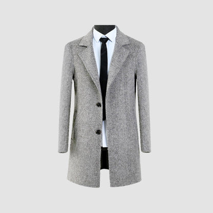 MV Mid-Length Woolen Cashmere Coat