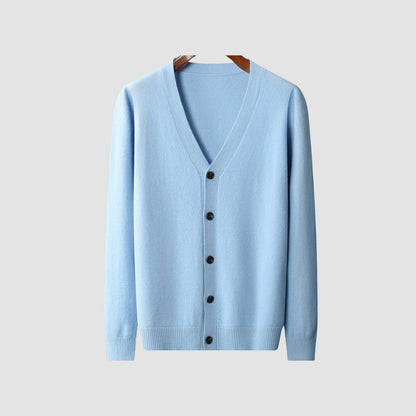 MV V-Neck Woolen Cashmere Cardigan