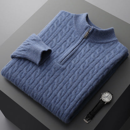 MV Thickened Cashmere Wool Turtleneck Sweater