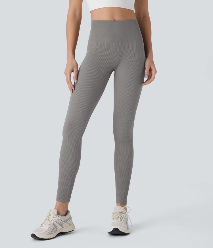 Seamless Flow High Waisted Tummy Control Butt Lifting 7/8 Yoga Leggings