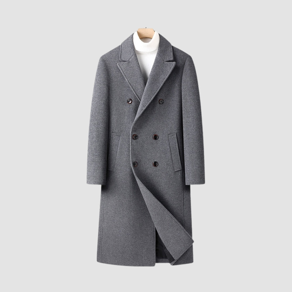 MV Cashmere Double-Breasted Windbreaker Coat