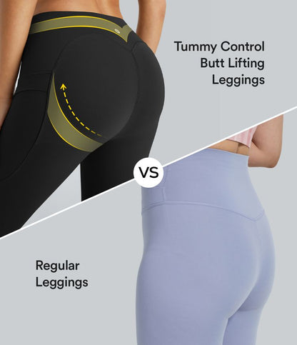 High Waisted Butt Lifting Tummy Control Leggings