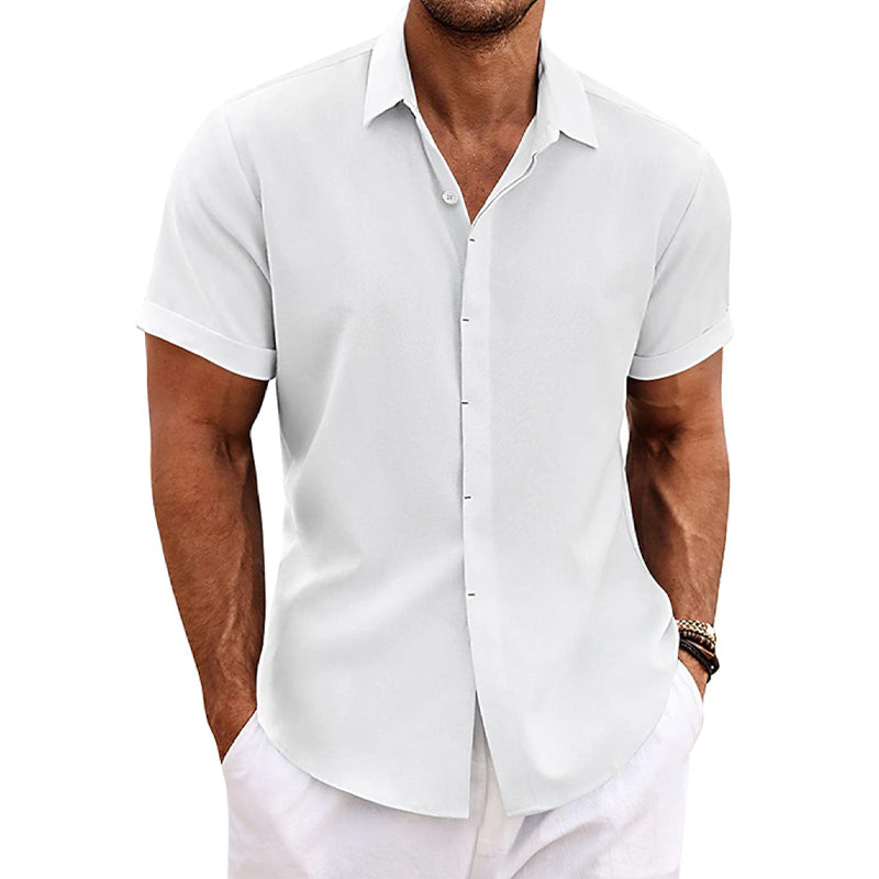 Andre™ | Linen Short Sleeve Shirt