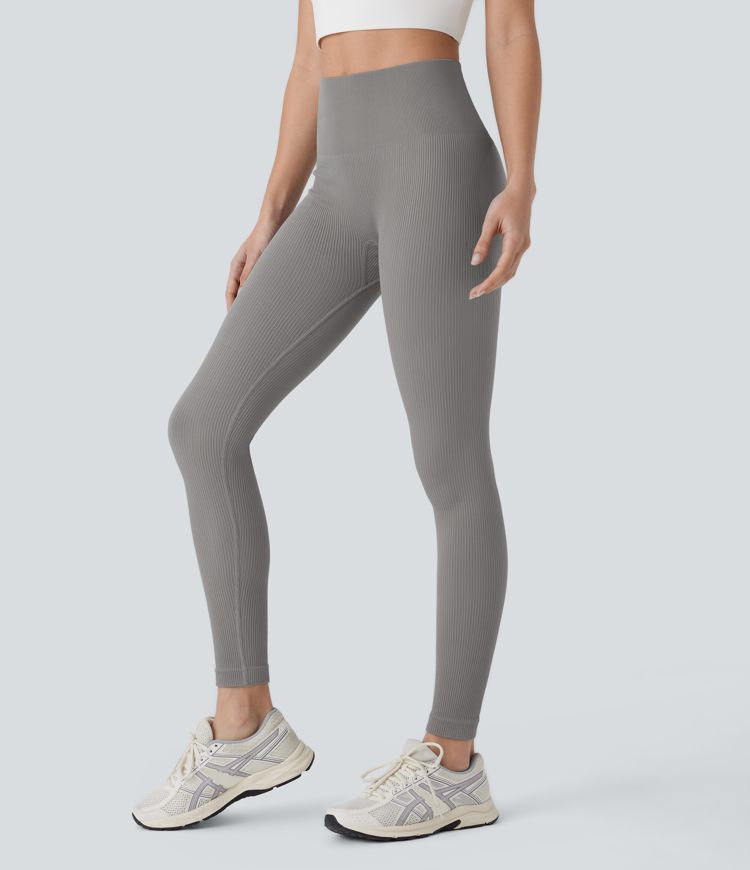 Seamless Flow High Waisted Tummy Control Butt Lifting 7/8 Yoga Leggings