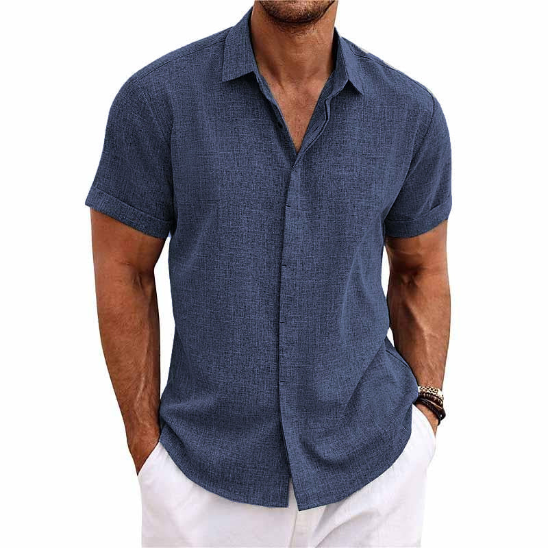 Adrian™ | Linen Short Sleeve Shirt