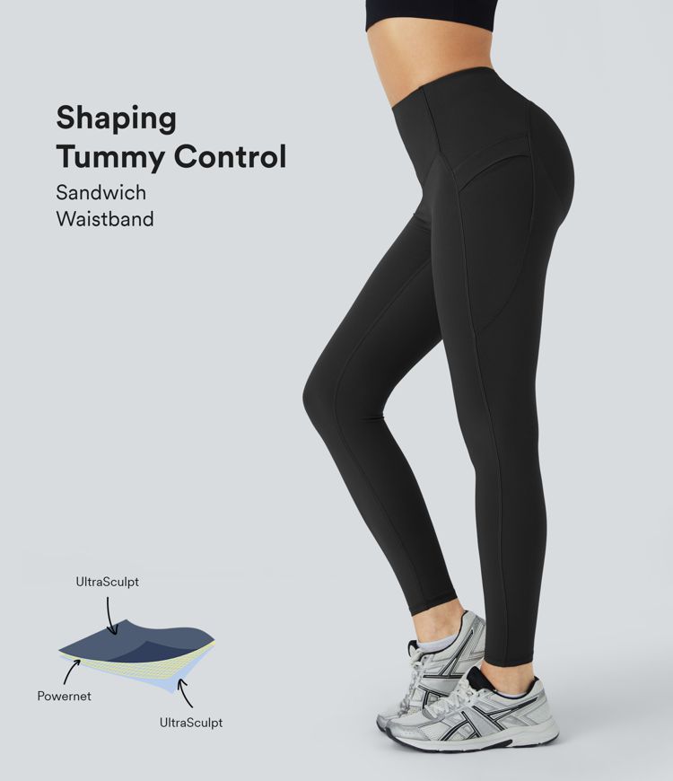 High Waisted Butt Lifting Tummy Control Leggings