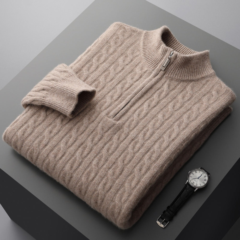 MV Thickened Cashmere Wool Turtleneck Sweater