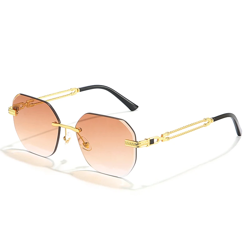 Chainlink Rimless Sunglasses