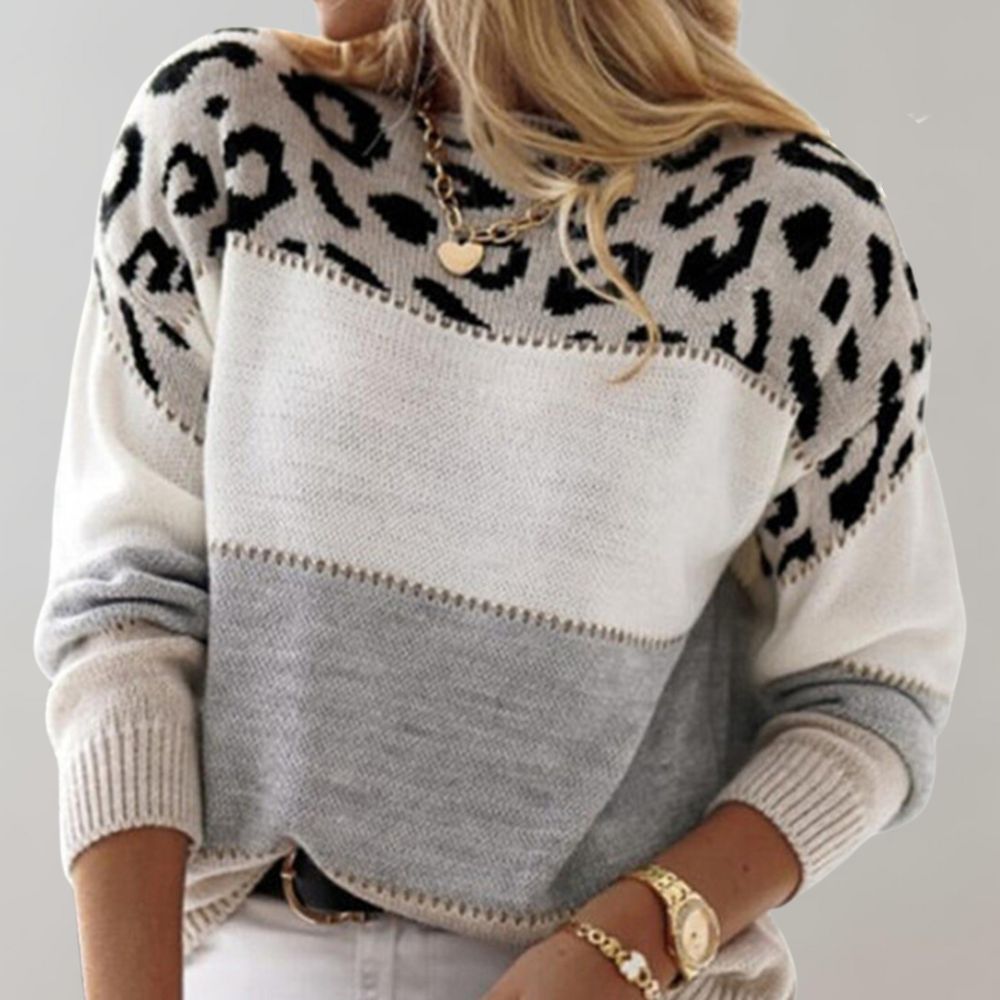 Cheyenne™ | Casual Sweater with Leopard Design