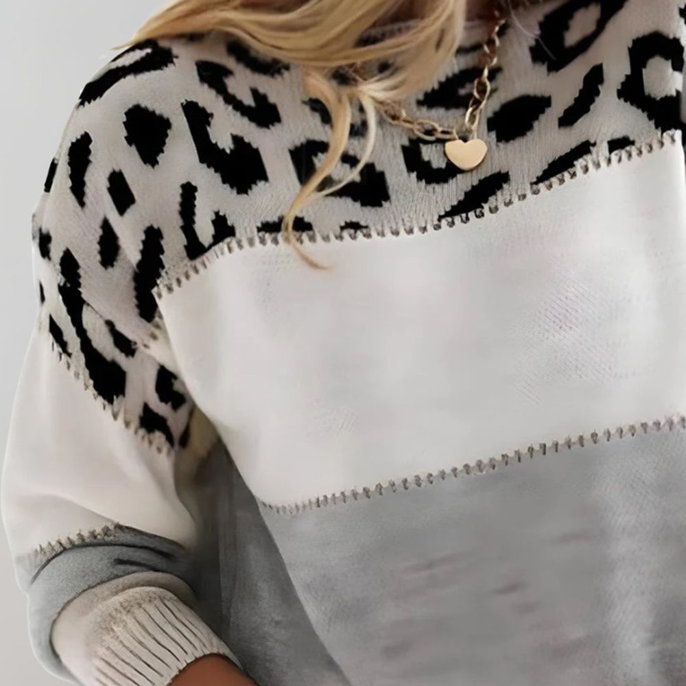 Cheyenne™ | Casual Sweater with Leopard Design