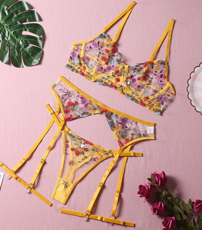 Daisy™ | 3-Piece French Lingerie Set