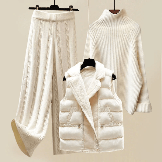 Maria - Comfortable and cozy knit set for winter warmth