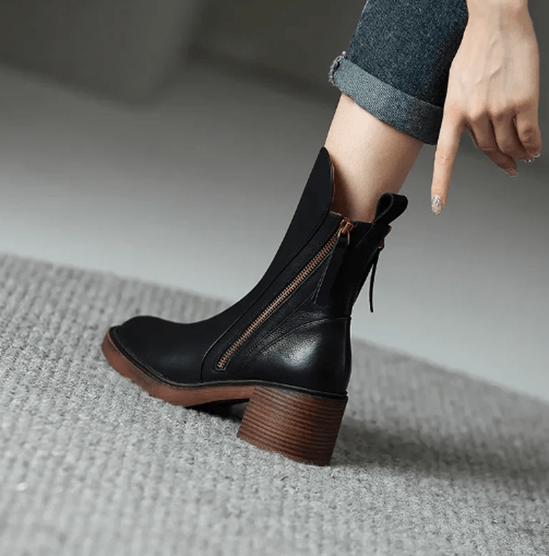 Sofia | Stylish leather ankle boots for every occasion