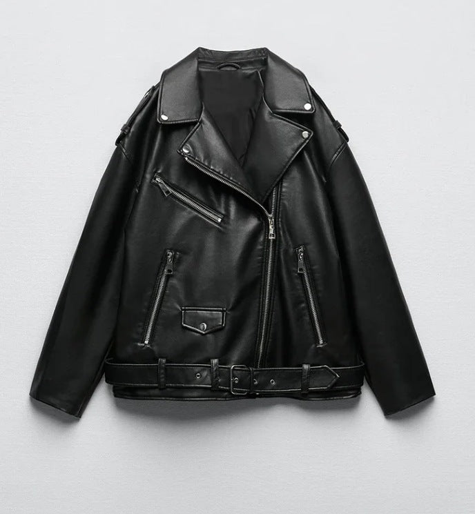 Cicilia™  | Leather Biker Jacket