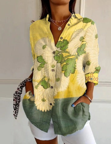 Vintage Sunflower Blouse