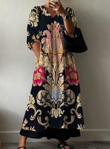 Imperial Blossom Maxi Dress