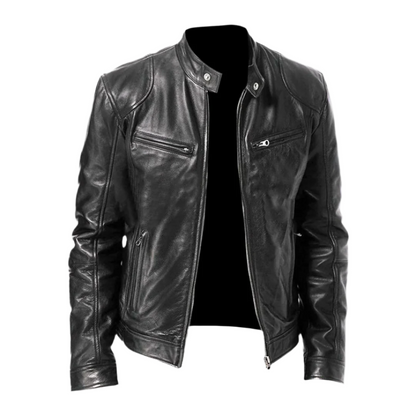 ALDIS™ | BLACK LEATHER JACKET