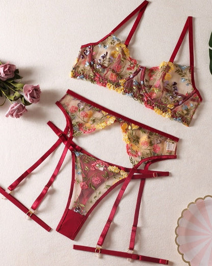 Daisy™ | 3-Piece French Lingerie Set