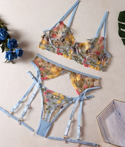 Daisy™ | 3-Piece French Lingerie Set