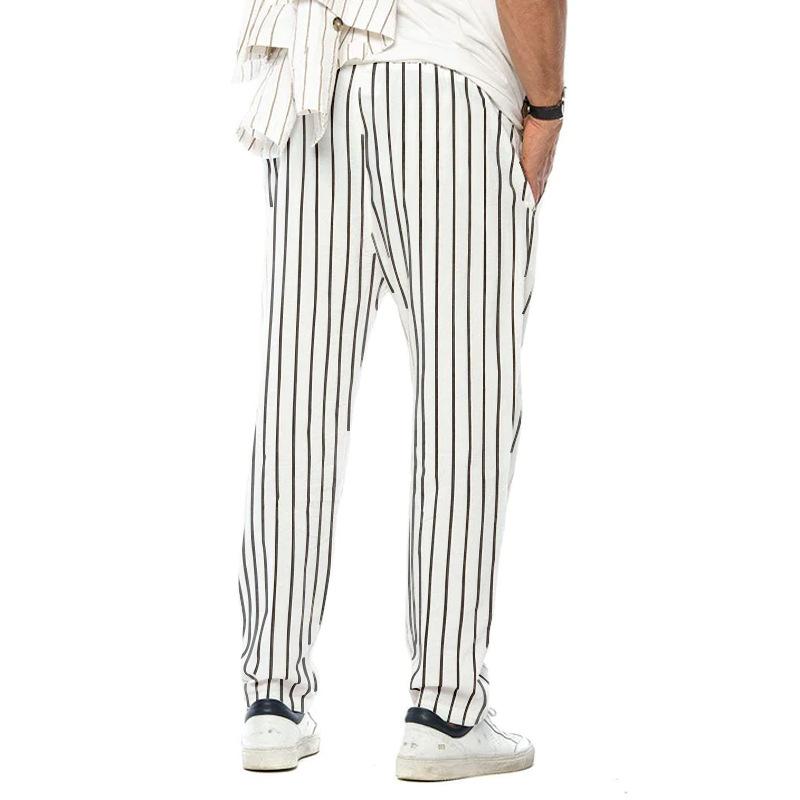 Maxwell | Striped Linen Trousers