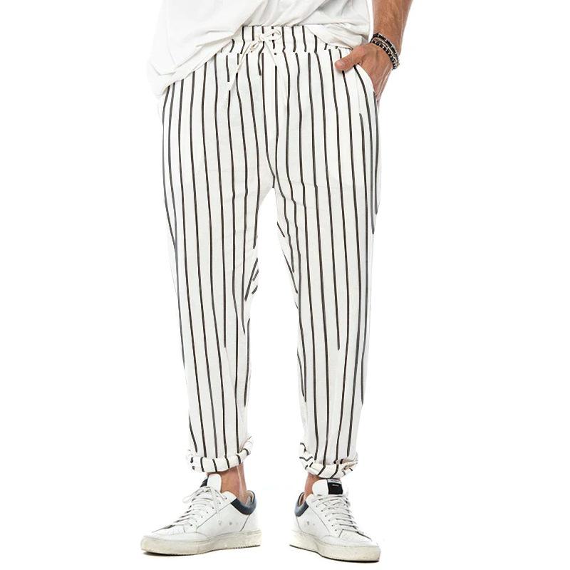 Maxwell | Striped Linen Trousers