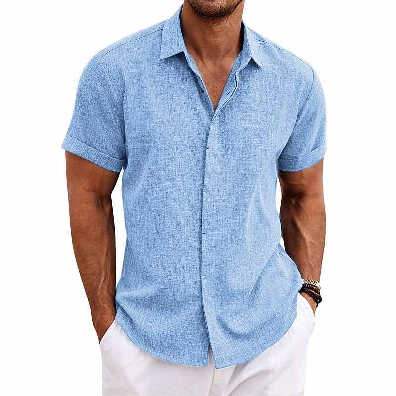 Adrian™ | Linen Short Sleeve Shirt