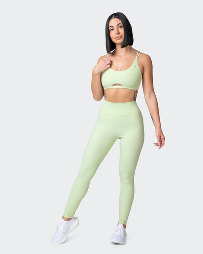 Zero Rise Rib Ankle Length Leggings - Minty