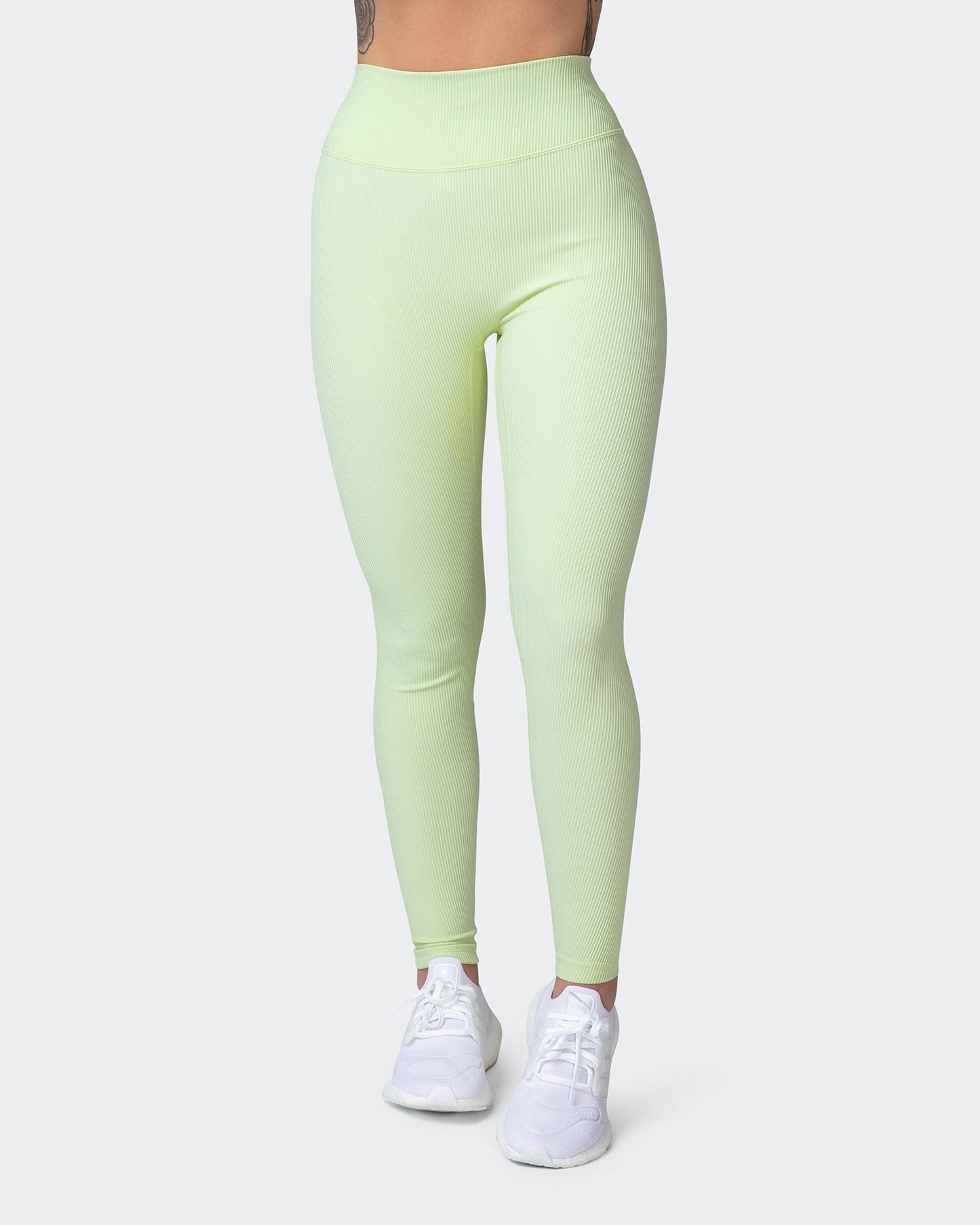 Zero Rise Rib Ankle Length Leggings - Minty