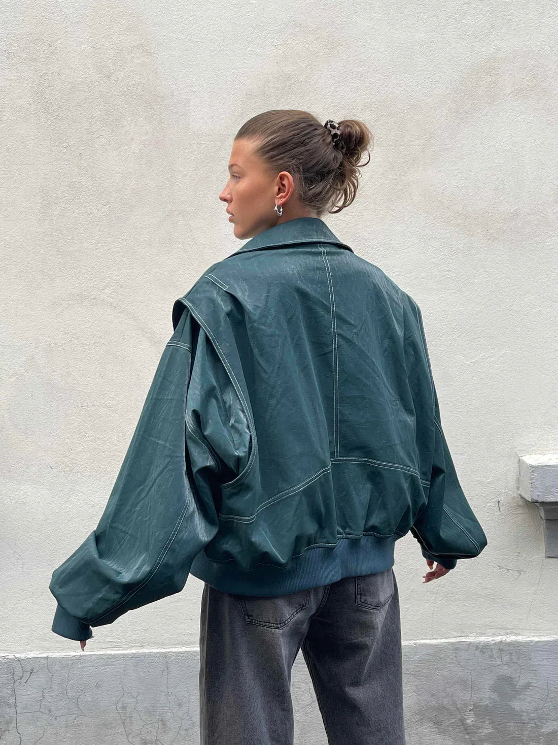 OVERSIZED CONTRAST JACKET