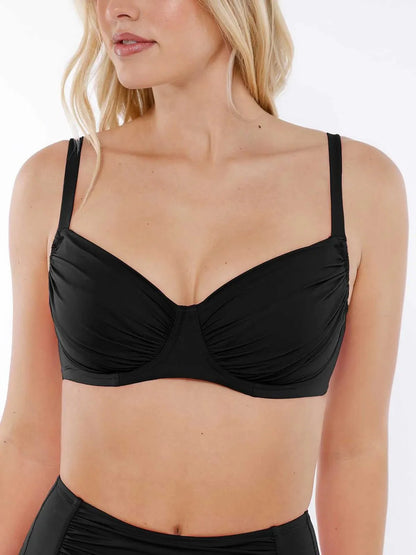 Shapewear Ruched Underwire Bikini Top