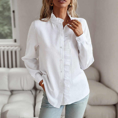 Sandra |  Elegant Long Sleeve Blouse