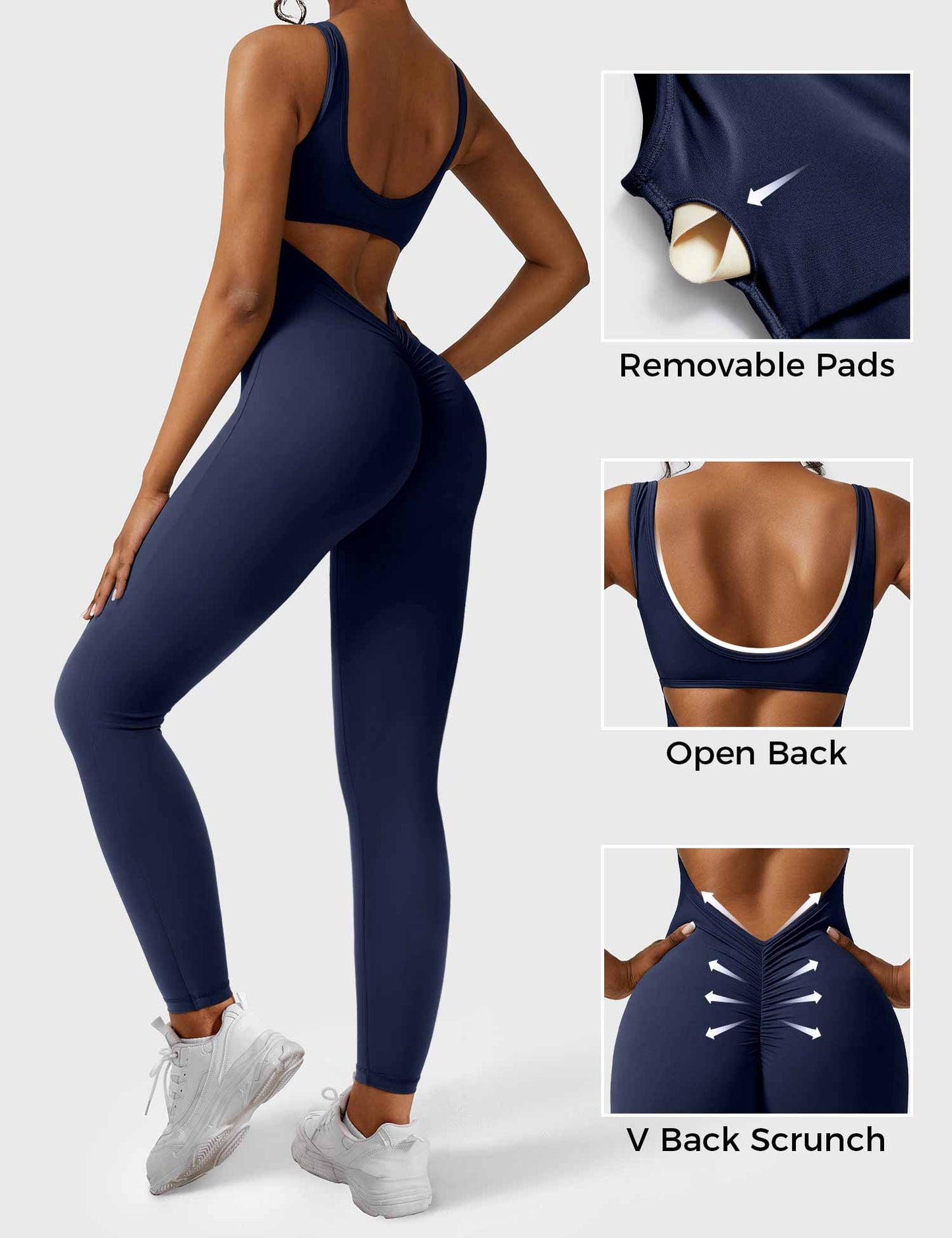 Lizvette V-Back Jumpsuit