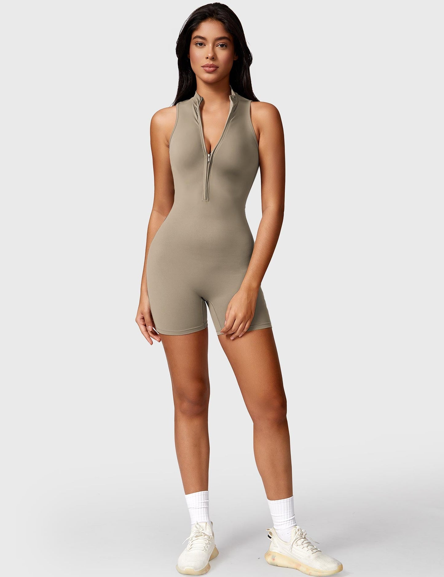 Yeoreo Belle Sleeveless Zipper Romper