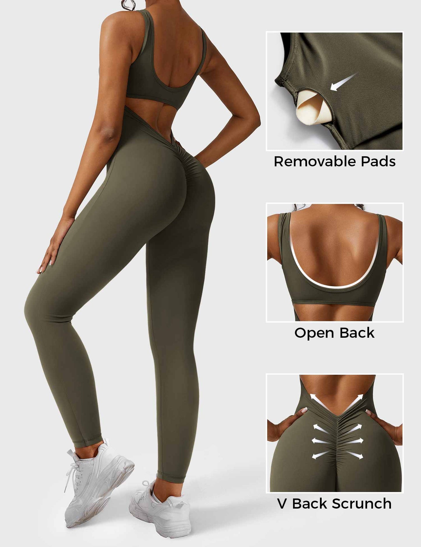 Lizvette V-Back Jumpsuit