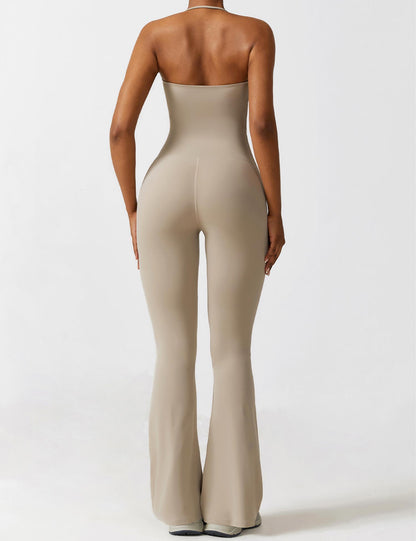 Halter Flared Jumpsuit