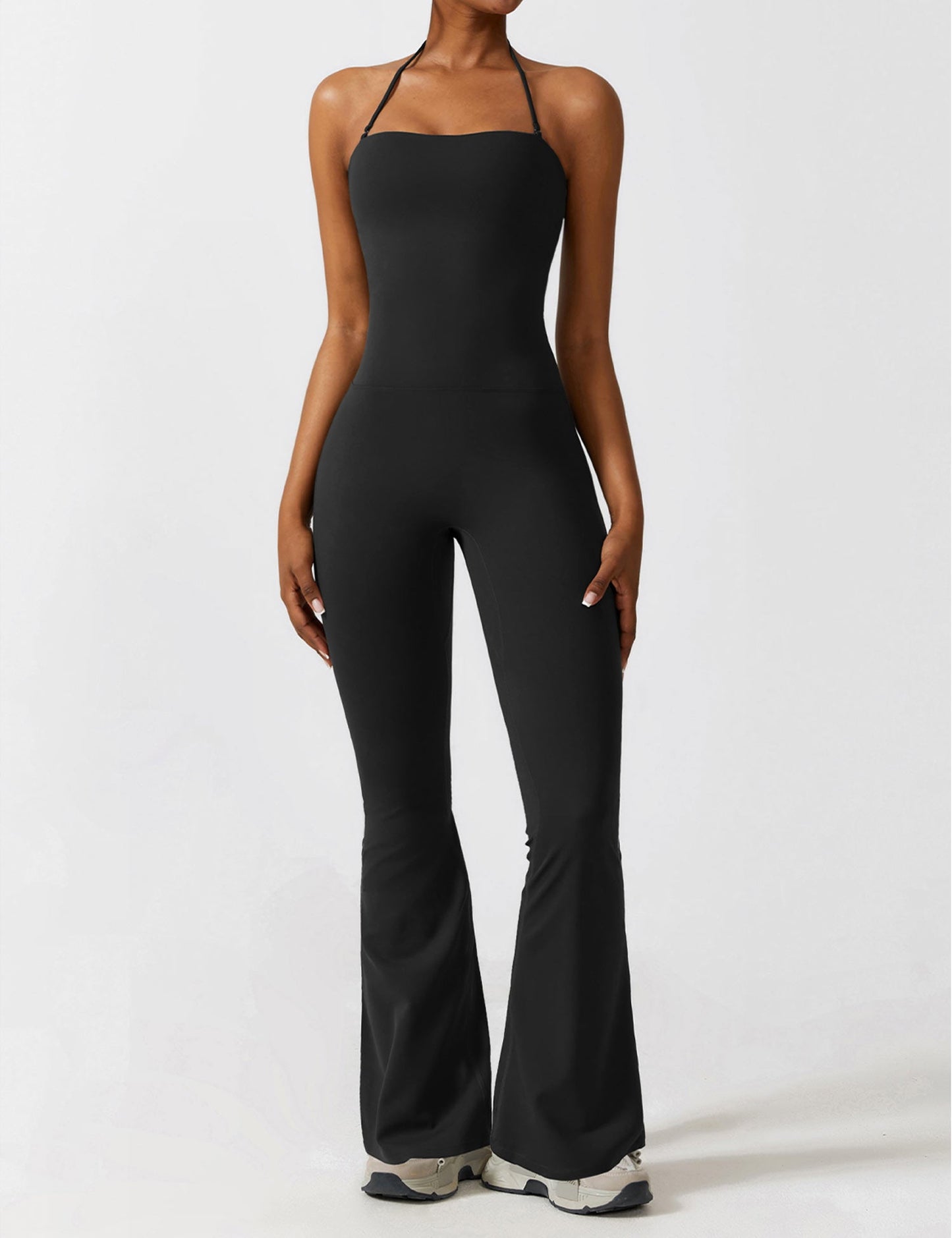 Halter Flared Jumpsuit