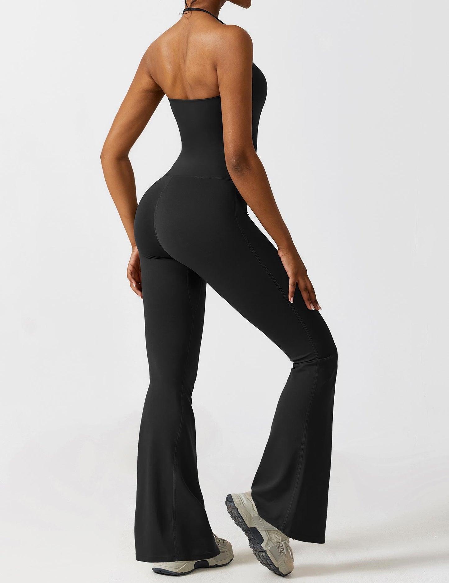 Halter Flared Jumpsuit