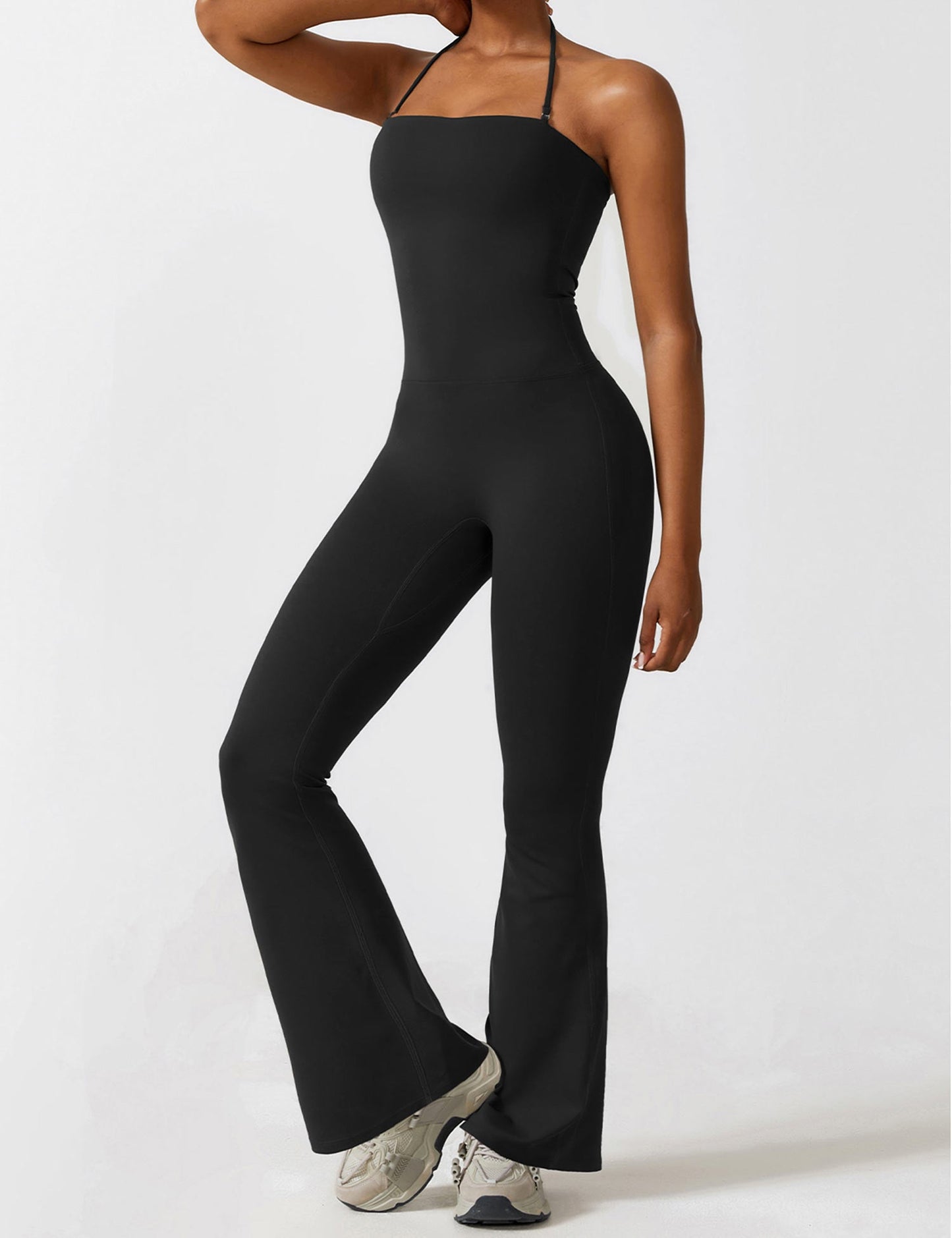 Halter Flared Jumpsuit