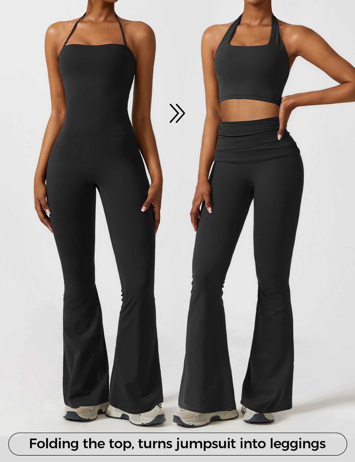 Halter Flared Jumpsuit