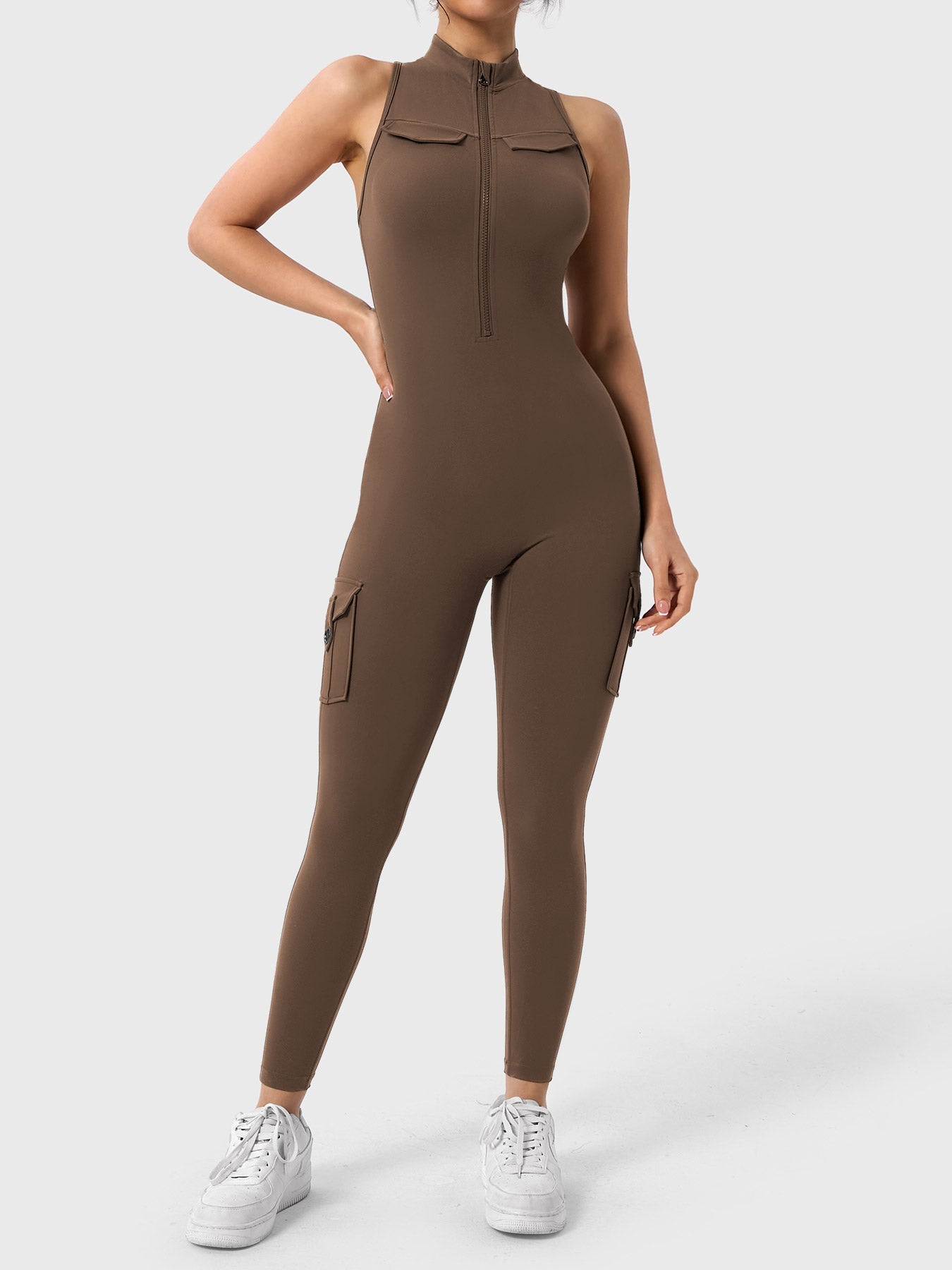 Samantha Cargo Jumpsuits with Pockets