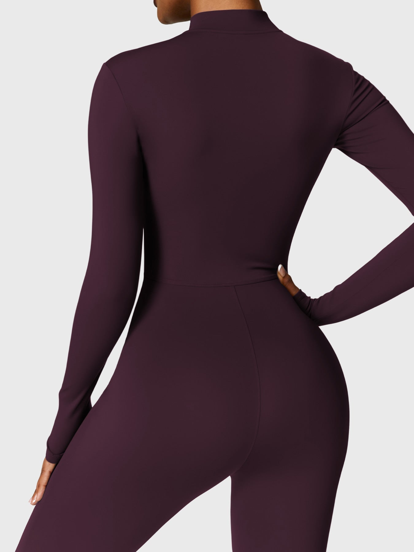 Belle Fleece Long Sleeve Zipper Jumpsuit