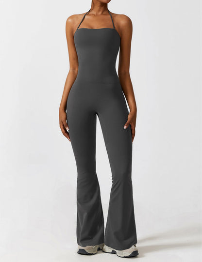 Halter Flared Jumpsuit