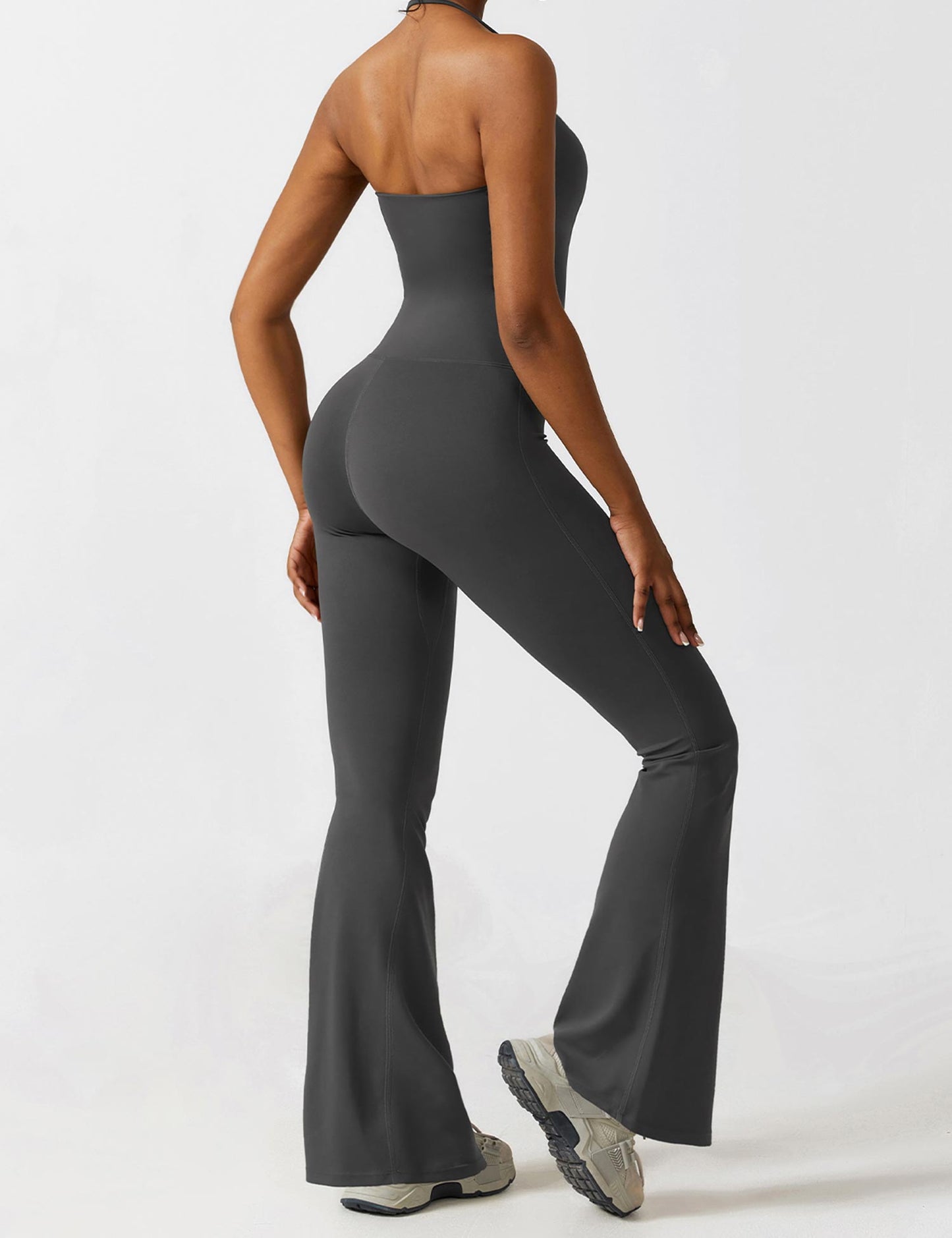 Halter Flared Jumpsuit