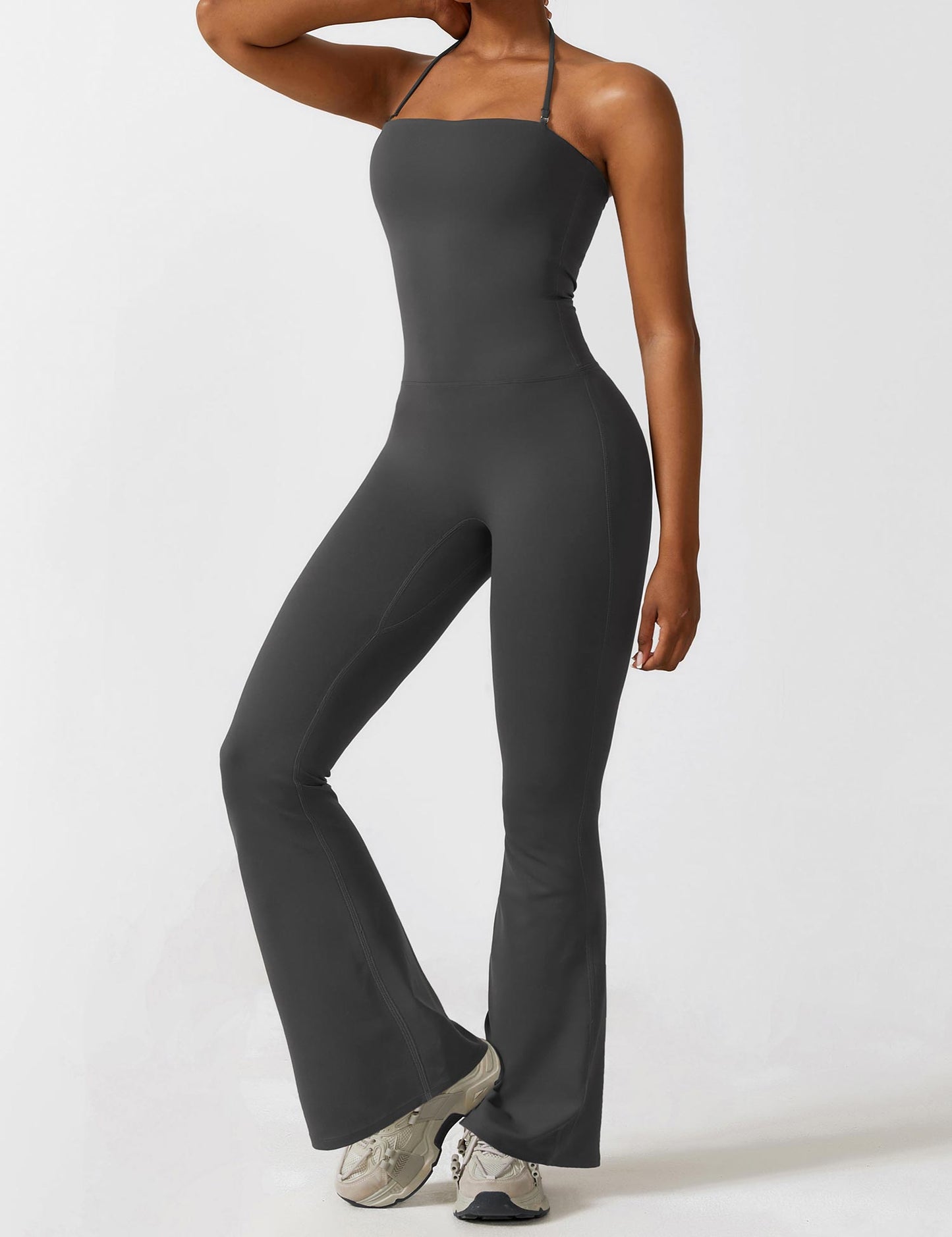 Halter Flared Jumpsuit