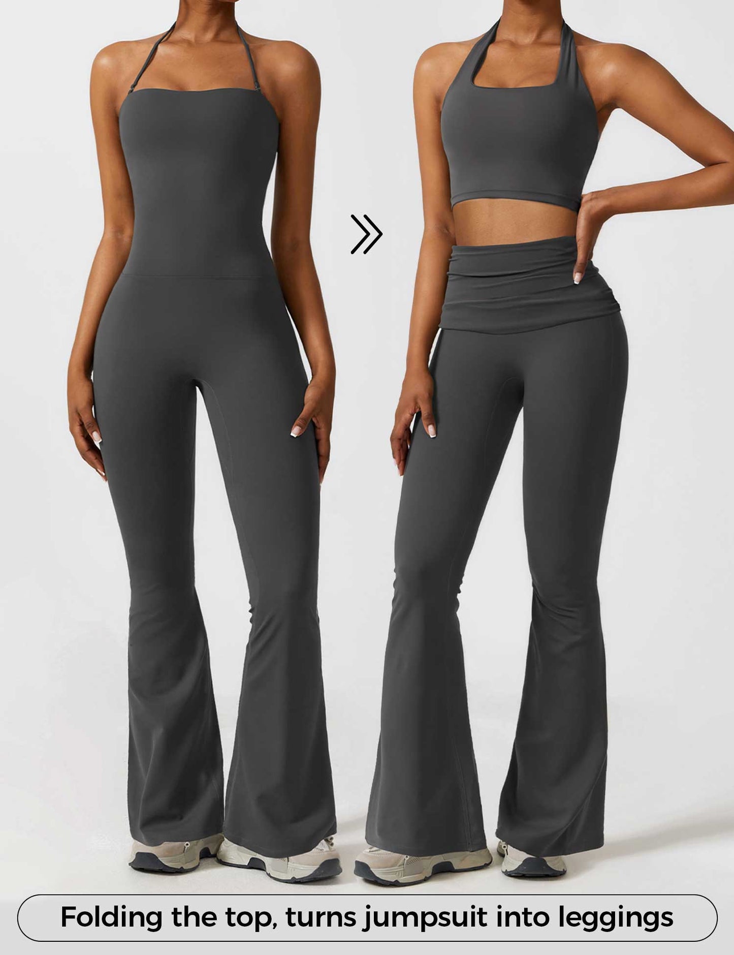 Halter Flared Jumpsuit