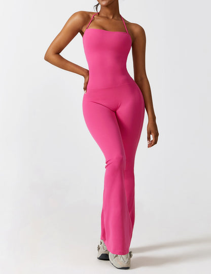 Halter Flared Jumpsuit