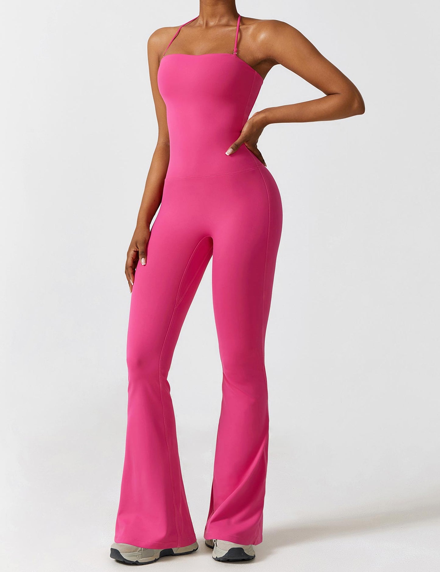 Halter Flared Jumpsuit