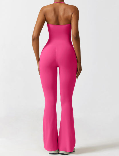 Halter Flared Jumpsuit